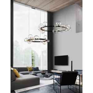 Люстра Delight Collection KM1294P-24 black/clear
