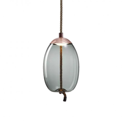 Подвесной светильник Delight Collection Knot A copper/blue