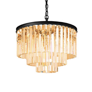 Люстра Delight Collection Odeon 6 black/amber