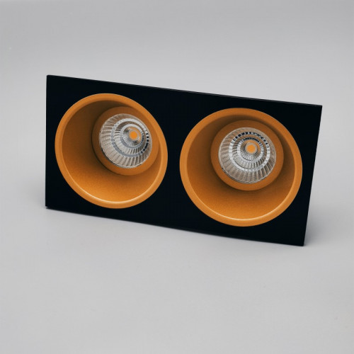 Встраиваемый светильник  LED CLASSIC 2 GOLD-FRAME BLACK
