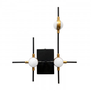 Настенный светильник Delight Collection Molecular 3 black/gold
