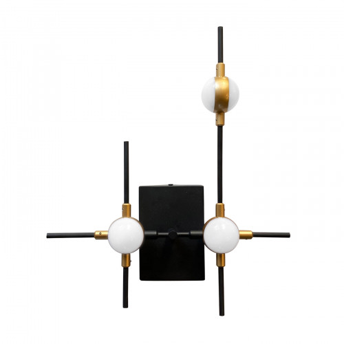 Настенный светильник Delight Collection Molecular 3 black/gold