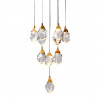 Подвесной светильник Delight Collection Crystal rock 11 gold