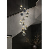Подвесной светильник Delight Collection Crystal rock 11 gold