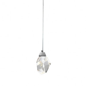 Подвесной светильник Delight Collection Crystal rock 1 chrome
