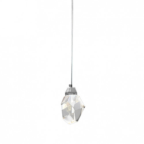 Подвесной светильник Delight Collection Crystal rock 1 chrome