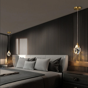 Подвесной светильник Delight Collection Crystal rock 1 gold