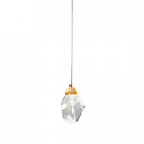 Подвесной светильник Delight Collection Crystal rock 1 gold