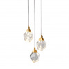 Подвесной светильник Delight Collection Crystal rock 3 gold