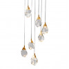 Подвесной светильник Delight Collection Crystal rock 7 gold Подвесной светильник Delight Collection Crystal rock 7 gold