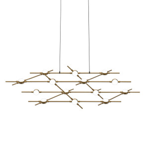 Люстра Delight Collection Molecular 14 black/gold