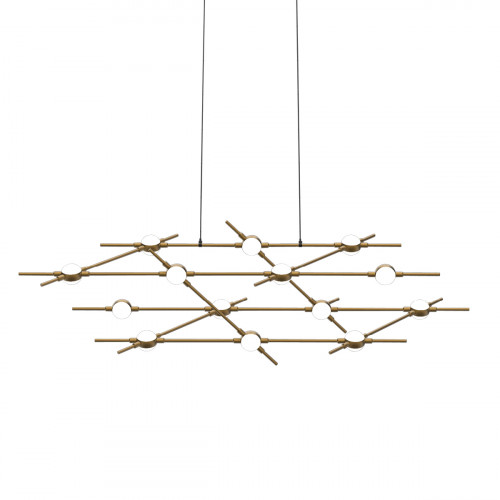 Люстра Delight Collection Molecular 14 black/gold