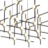 Люстра Delight Collection Molecular 30 black/gold