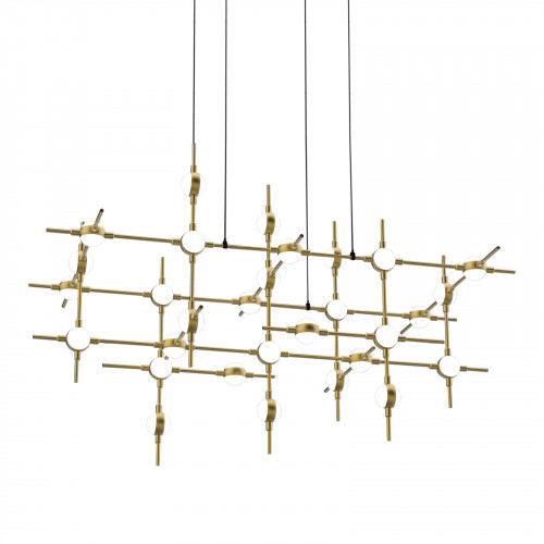 Люстра Delight Collection Molecular 30 black/gold