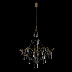 Люстра Delight Collection Lucciola 1E matt gold