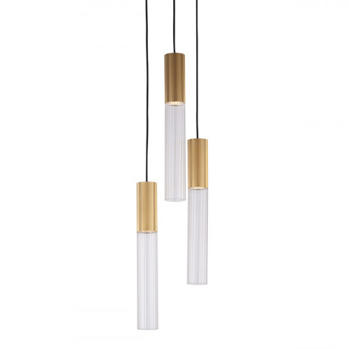 Подвесной светильник Delight Collection Flume 3A ant.brass