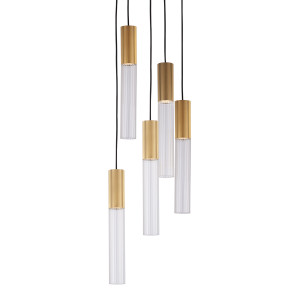 Подвесной светильник Delight Collection Flume 5A ant.brass