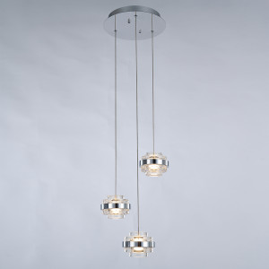 Подвесной светильник Delight Collection MD22030002-3A chrome/clear