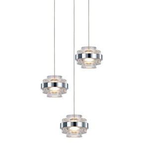 Подвесной светильник Delight Collection MD22030002-3A chrome/clear