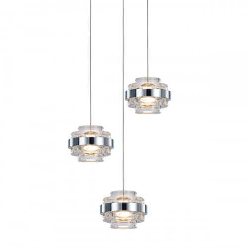 Подвесной светильник Delight Collection MD22030002-3A chrome/clear