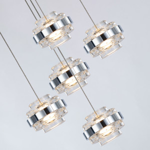 Подвесной светильник Delight Collection MD22030002-5A chrome/clear
