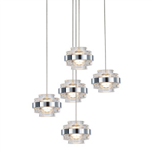 Подвесной светильник Delight Collection MD22030002-5A chrome/clear