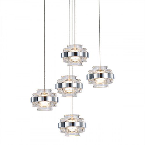Подвесной светильник Delight Collection MD22030002-5A chrome/clear