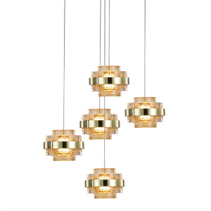 Подвесной светильник Delight Collection MD22030002-5A gold/champagne