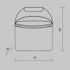 Настенный светильник (бра) Gloss O447WL-L7GF3K