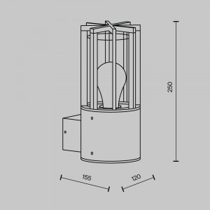 Настенный светильник (бра) Barrel O453WL-01GF