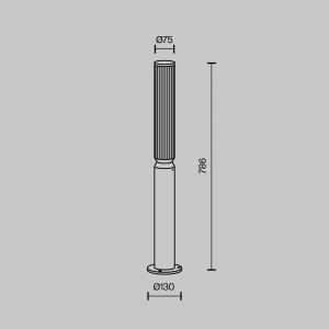 Ландшафтный светильник Lit O593FL-L12GF3K