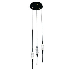 Подвесной светильник Delight Collection Pezzo 3 pearl black