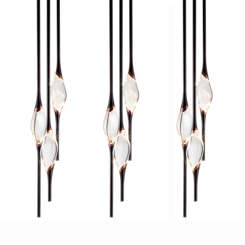 Подвесной светильник Delight Collection Pezzo 9 pearl black