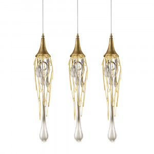 Подвесной светильник Delight Collection Goddess Tears 3 gold