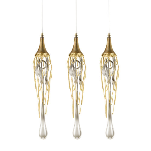 Подвесной светильник Delight Collection Goddess Tears 3 gold
