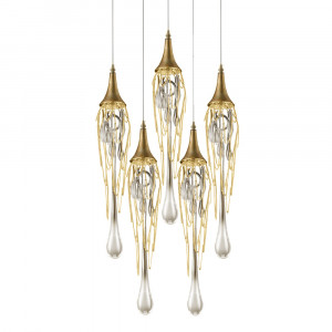 Подвесной светильник Delight Collection Goddess Tears 5R gold