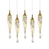 Подвесной светильник Delight Collection Goddess Tears 5 gold Подвесной светильник Delight Collection Goddess Tears 5 gold