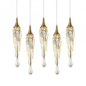 Подвесной светильник Delight Collection Goddess Tears 5 gold