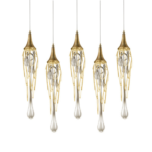 Подвесной светильник Delight Collection Goddess Tears 5 gold