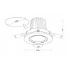 Встраиваемый светильник  QANA LED GOLD 8W