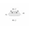 Встраиваемый светильник ROUND 80 