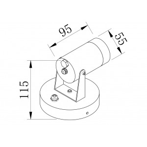 Настенный светильник Scope O025WL-01B