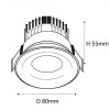 Встраиваемый светильник  SINGLE LED BLACK IP65