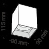Потолочный светильник Focus C015CL-01B