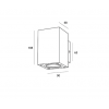 Настенный светильник BOXY M