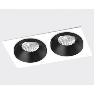 Светильник встраиваемый mod. SP SOLO black - 2шт. + SP 02 white