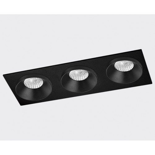 Светильник встраиваемый mod. SP SOLO black - 3 шт. + SP 03 black