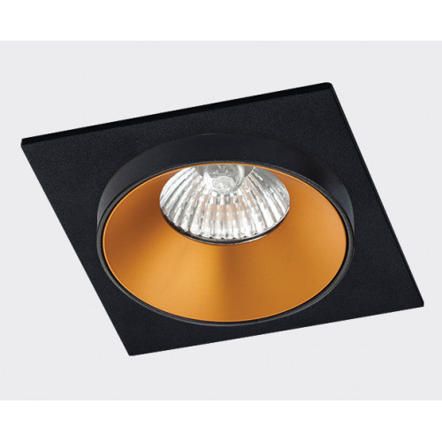 Светильник встраиваемый mod. SP SOLO gold + SP 01 black + SP ring