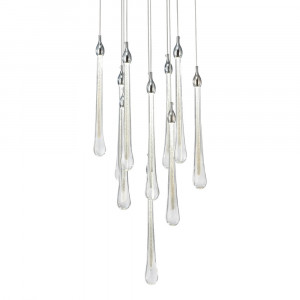Подвесной светильник Delight Collection Teardrop 10 chrome