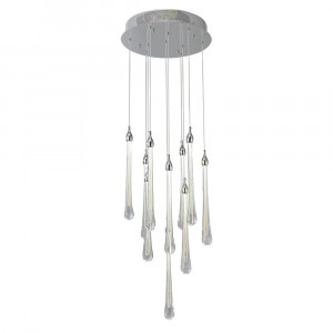 Подвесной светильник Delight Collection Teardrop 10 chrome